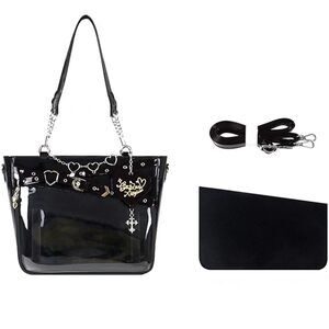 8765 Cute Ita Bag for Pin Display with Insert, Anime Preppy Shoulder Bags